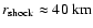 $r_{{\rm shock}} \approx 40~{\rm km}$