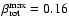 $\beta_{\rm rot}^{{\rm max}} = 0.16$