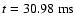 $t=30.98~{\rm ms}$