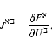 \begin{displaymath}%
J^{\aleph\beth} = \frac{\partial F^{\aleph}}{\partial U^{\beth}},
\end{displaymath}