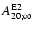 $A^{{\rm E}2}_{20; \infty }$