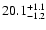 $\rm 20.1^{+1.1}_{-1.2}$