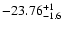 $ \rm -23.76^{+1}_{-1.6}$