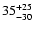 $\rm 35^{+25}_{-30}$