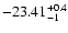 $\rm -23.41^{+0.4}_{-1}$