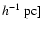 $h^{-1}~{\rm pc}]~~~$