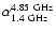 $\alpha_{1.4~{\rm GHz}}^{4.85~{\rm GHz}}$