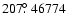 $207\hbox{$.\!\!^\circ$ }46774$