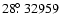 $28\hbox{$.\!\!^\circ$ }32959$