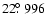 $22\hbox{$.\!\!^\circ$ }996$