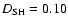 $D_{\rm SH} = 0.10$