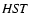${\it HST}$