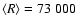 $\langle R \rangle = 73~000$