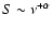 $S \sim \nu ^{+\alpha }$