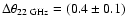 $\Delta\theta_{\rm 22~GHz}=(0.4\pm0.1)$