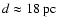 $d\approx 18~{\rm pc}$