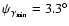 $\psi_{\gamma_{{\rm min}}} = 3.3^\circ$