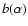 $b(\alpha)$