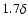 $1.7\delta$