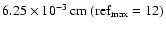 $\unit [6.25 \times 10^{-3}]{cm}\ ({\rm ref}_{\rm max}=12)$