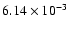 $6.14\times 10^{-3}$