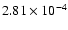 $2.81\times 10^{-4}$