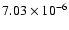 $7.03\times 10^{-6}$