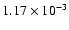 $1.17\times 10^{-3}$