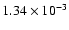 $1.34\times 10^{-3}$