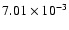 $7.01\times 10^{-3}$
