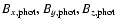 $B_{x, {\rm phot}},
B_{y, {\rm phot}}, B_{z, {\rm {\rm phot}}}$
