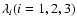 $\lambda_{i} (i=1, 2, 3)$