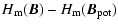 $\displaystyle H_{\rm m}(\vec B) - H_{\rm m}(\vec B_{\rm pot})$