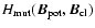 $H_{\rm mut}(\vec B_{\rm pot}, \vec
B_{\rm cl})$