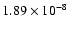 $1.89\times10^{-8}$