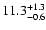 $\rm 11.3^{+1.3}_{-0.6}$