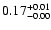 $\rm0.17^{+0.01}_{-0.00}$