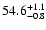 $\rm 54.6^{+1.1}_{-0.8}$