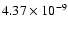 $\rm 4.37\times10^{-9}$