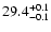 $\rm 29.4^{+0.1}_{-0.1}$