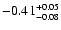 $\rm -0.41^{+0.05}_{-0.08}$