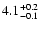 $\rm 4.1^{+0.2}_{-0.1}
$