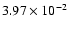 $3.97\times 10^{-2}$