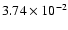 $3.74\times 10^{-2}$
