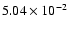 $5.04\times 10^{-2}$