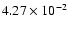 $4.27\times 10^{-2}$