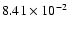 $8.41\times 10^{-2}$