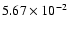$5.67\times 10^{-2}$