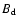 $B_{\rm d}$