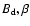 $B_{\rm d}, \beta$